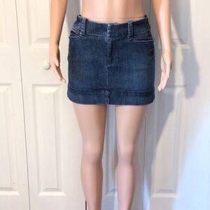 American Eagle Zip Pocket Stretch Denim Mini Skirt Size 4